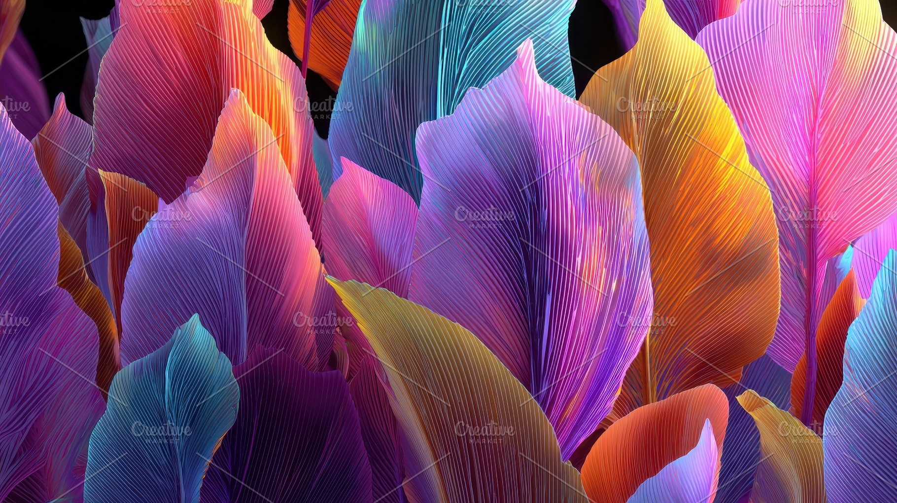 Bright leaves display many colors, a Photo by Pavel_design