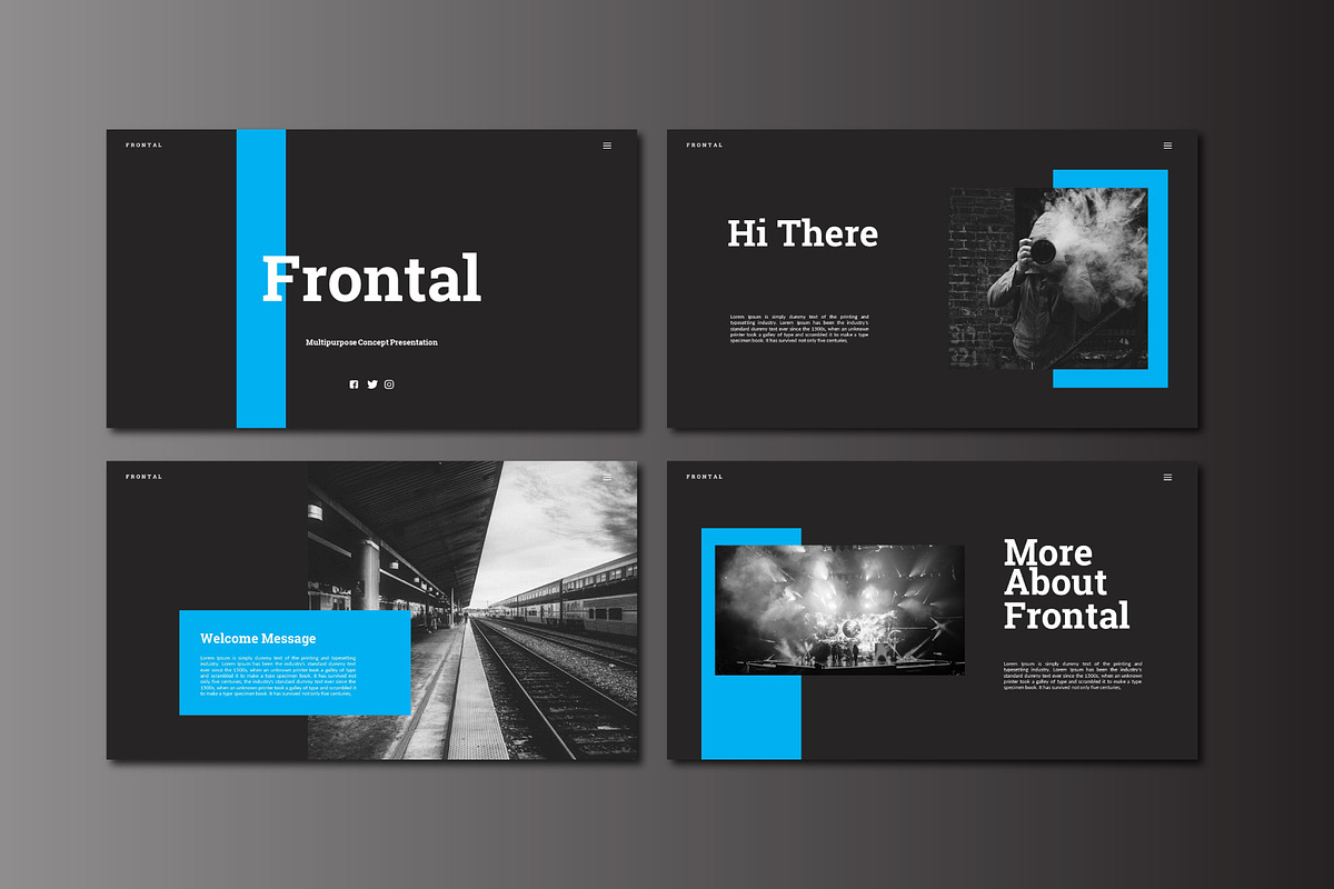 Frontal Powerpoint Template, a Presentation Template by Yo Slide