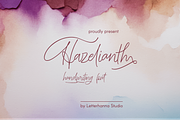 Hazelianth Font, a Handwritten Font by Letterhanna Studio (Thumbnail 1 of 12)