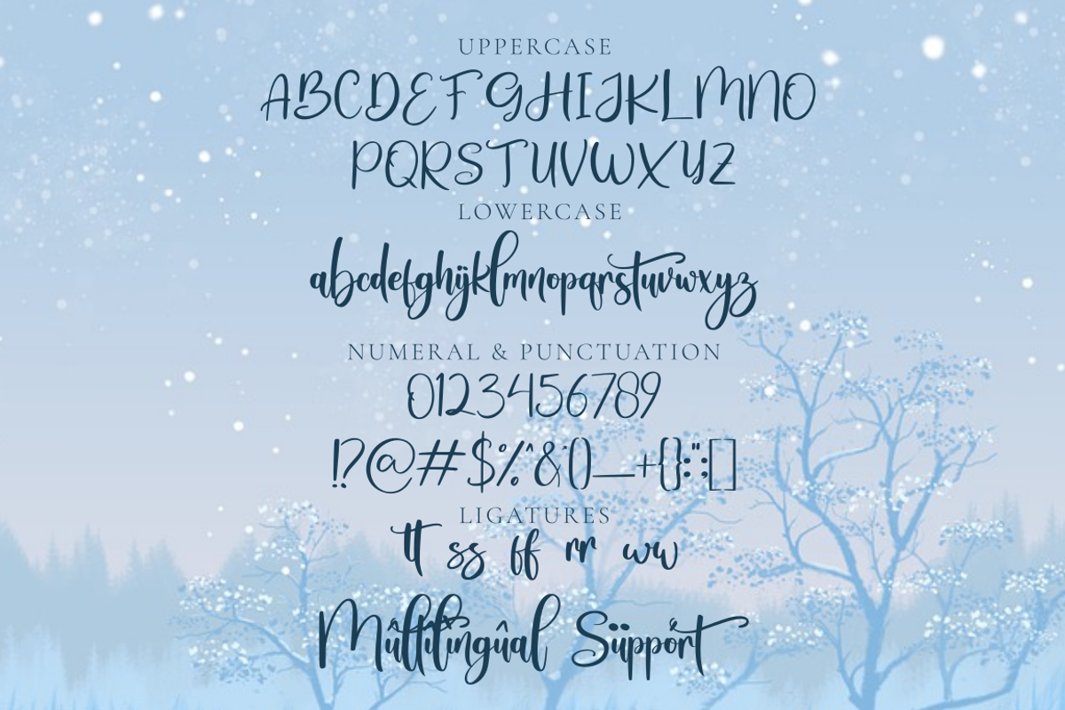 Snowtimes | A Bouncy Handwritten, a Script Font by Rissyletter Studio (Photo 8 of 9)