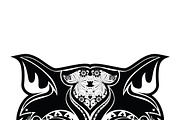 Cat Mask, a Decorative Illustration by MISS CHATZ (Thumbnail 3 of 3)