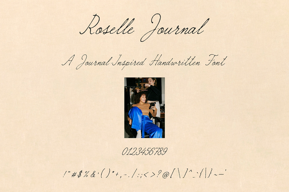 Roselle Journal | Script Font, a Script Font by Mneme (Photo 9 of 10)