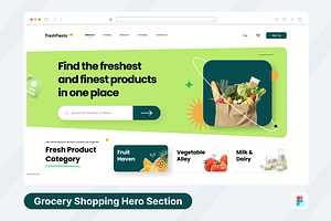 Online Shopping Hero Header, a Templates & Theme by SquidPixey