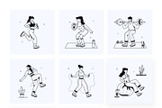 Gym and Fitness Mini Illustrations, a Person Illustration by Vectors Market (Thumbnail 9 of 11)