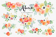 Alicia watercolor floral collection, an Illustration by OJardin (Thumbnail 3 of 5)