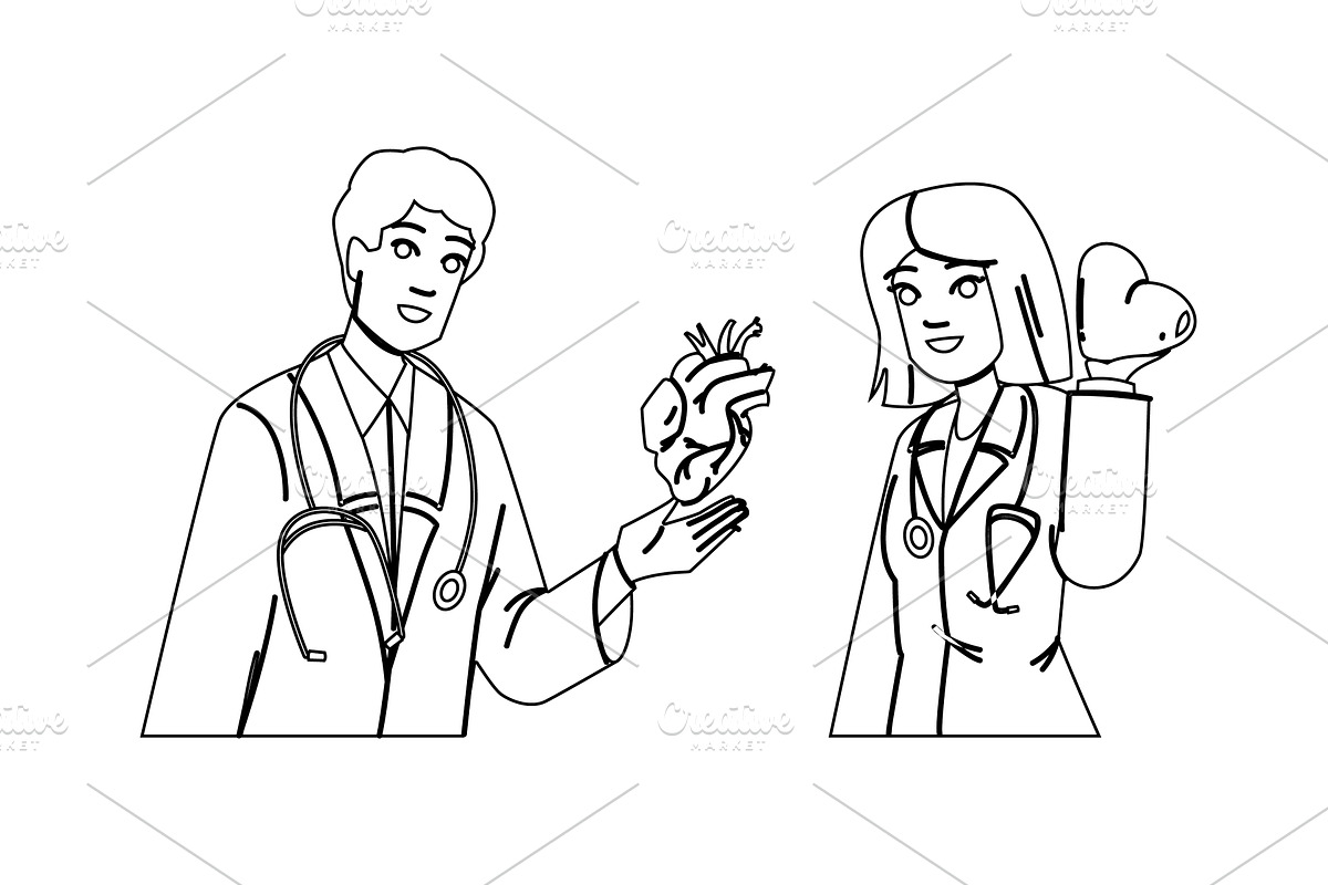 care cardiologists heart health, an Object Illustration by pikepicture