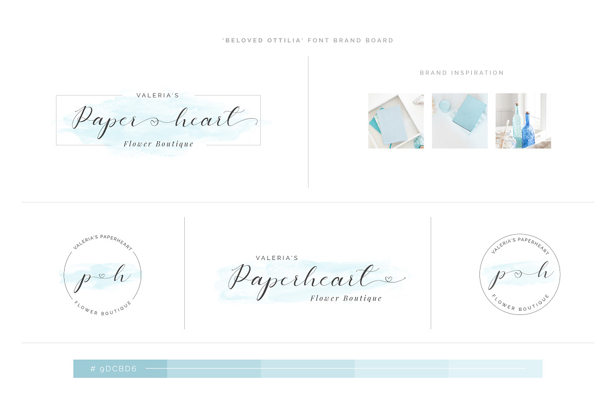 Beloved Ottilia Font + Free Logos, a Script Font by SNIPESCIENTIST (Photo 20 of 23)