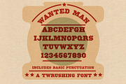 WANTED MAN VINTAGE WOODTYPE, a Font by TWRUSHING (Thumbnail 2 of 2)