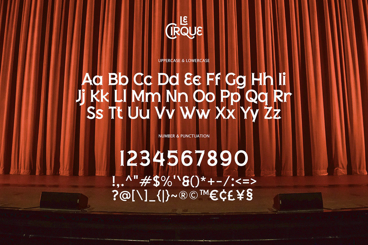 Le Cirque - Parade Type, a Font by ikiiko (Photo 4 of 7)