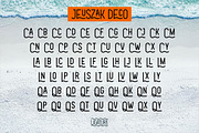 JEUSZAK FONT, a Sans Serif Font by Kreabie (Thumbnail 5 of 8)
