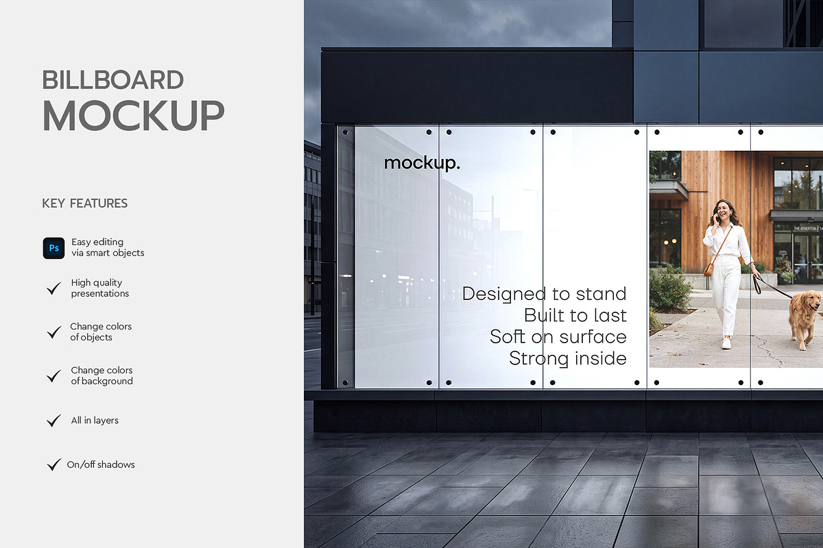 Large Billboard Mockup, an Advertising Mockup by graphypix (Photo 2 of 4)