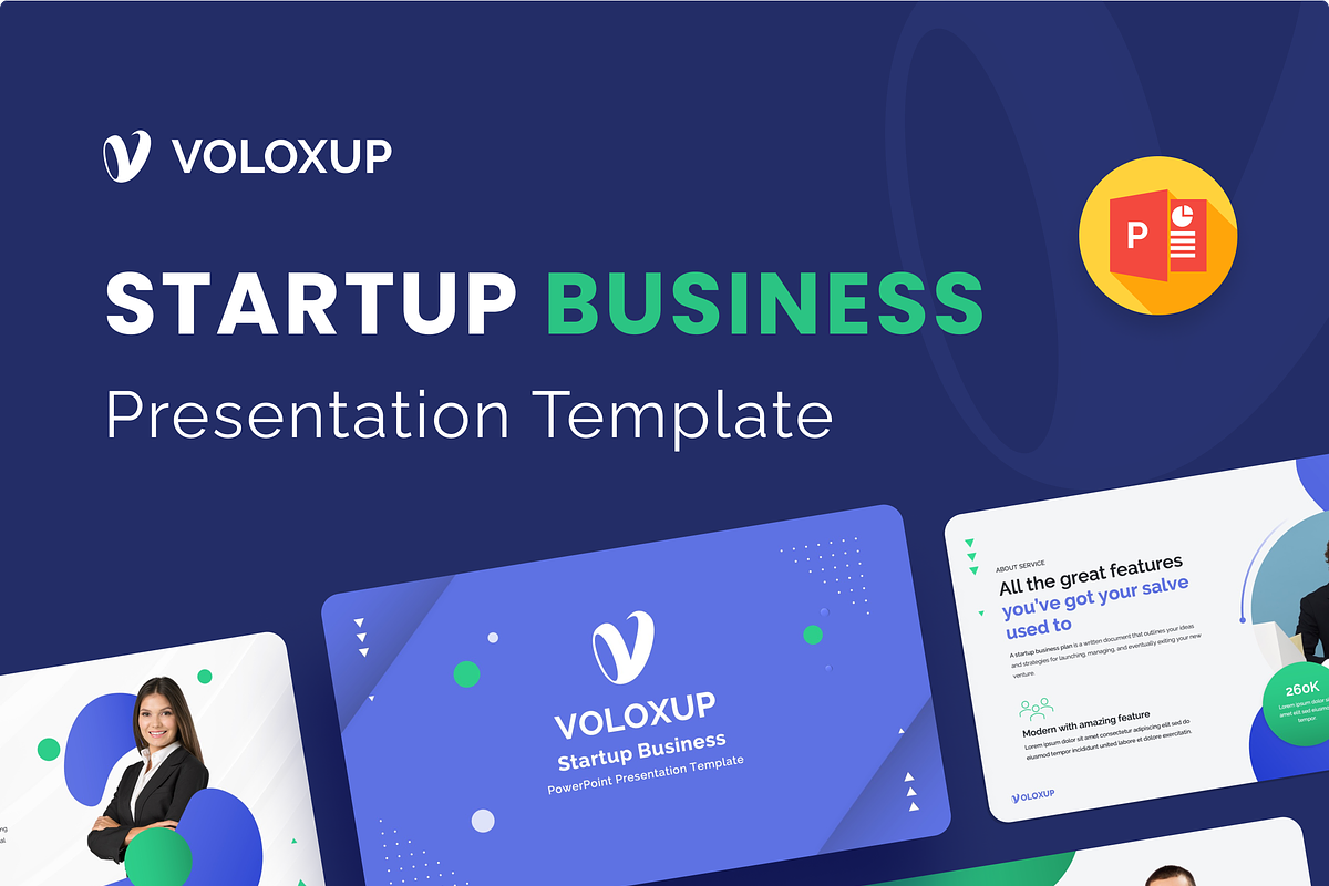 Voloxup – Startup Business Plan PPTX, a Presentation Template by Premast (Photo 1 of 8)