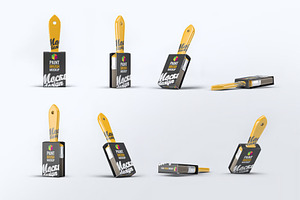 Paint Brush Mock-Up, a Product Mockup by DesignRushMarket