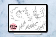 235 leaves procreate stamps, a Brush Add-On by Arts For Peace (Thumbnail 3 of 10)