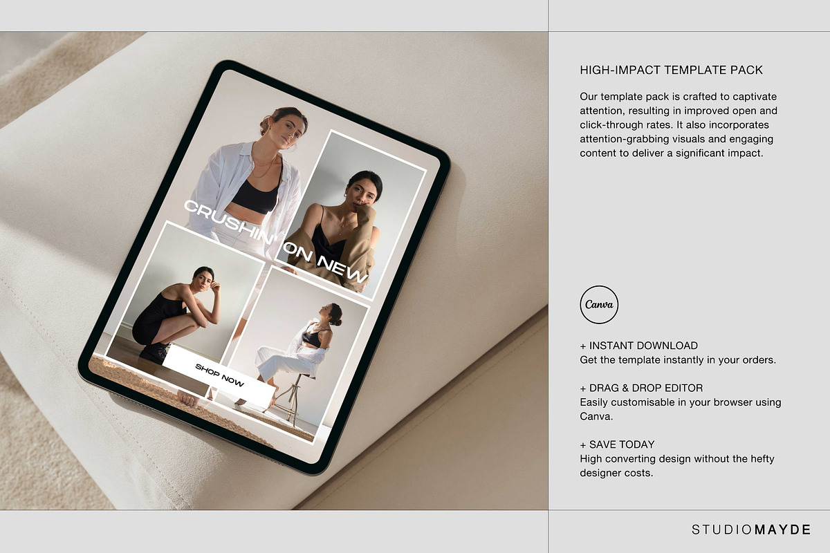 BERLIN | Email Marketing Canva Pack, an Email Template by Studio Mayde (Photo 2 of 8)