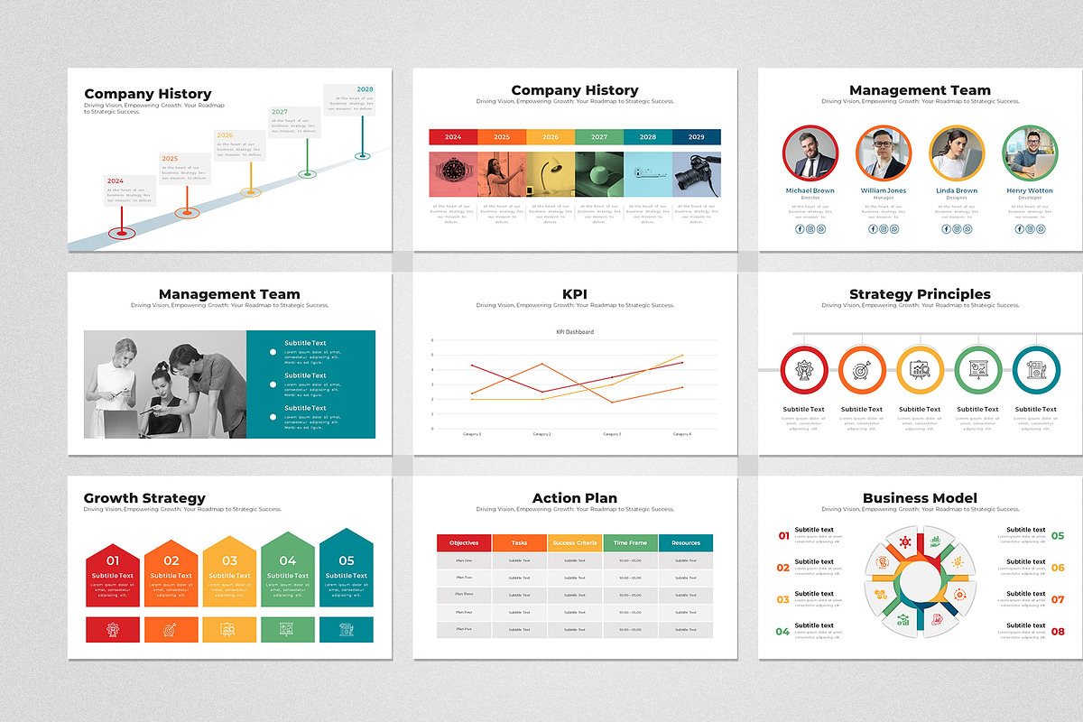 Business Strategy Google Slides, a Presentation Template by Design Vault (Photo 2 of 6)