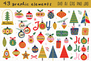 Christmas ornaments collection, a Seasonal Illustration by NataKa (Thumbnail 2 of 10)