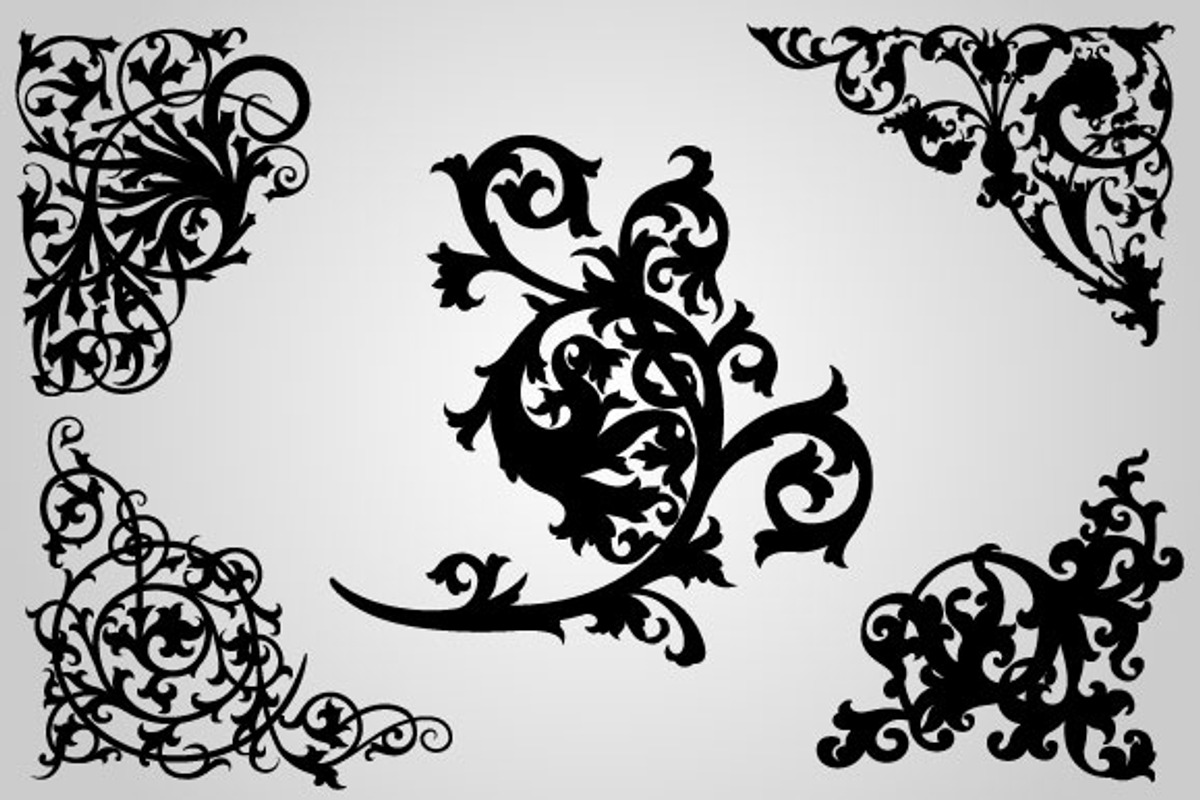50 Ornamental Flourishes (Vector), an Object Graphic by BIOWORKZ (Photo 2 of 5)