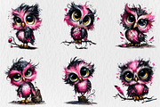 Whimsical Quirky Owl Clipart, a Seasonal Illustration by Rose Art (Thumbnail 4 of 7)