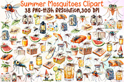 Summer Mosquitoes Clipart, an Illustration by Sublimation Artist (Thumbnail 1 of 6)