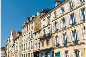 Typical french buildings in caen stock photo containing france and, an Architecture Photo by Leonid Andronov
