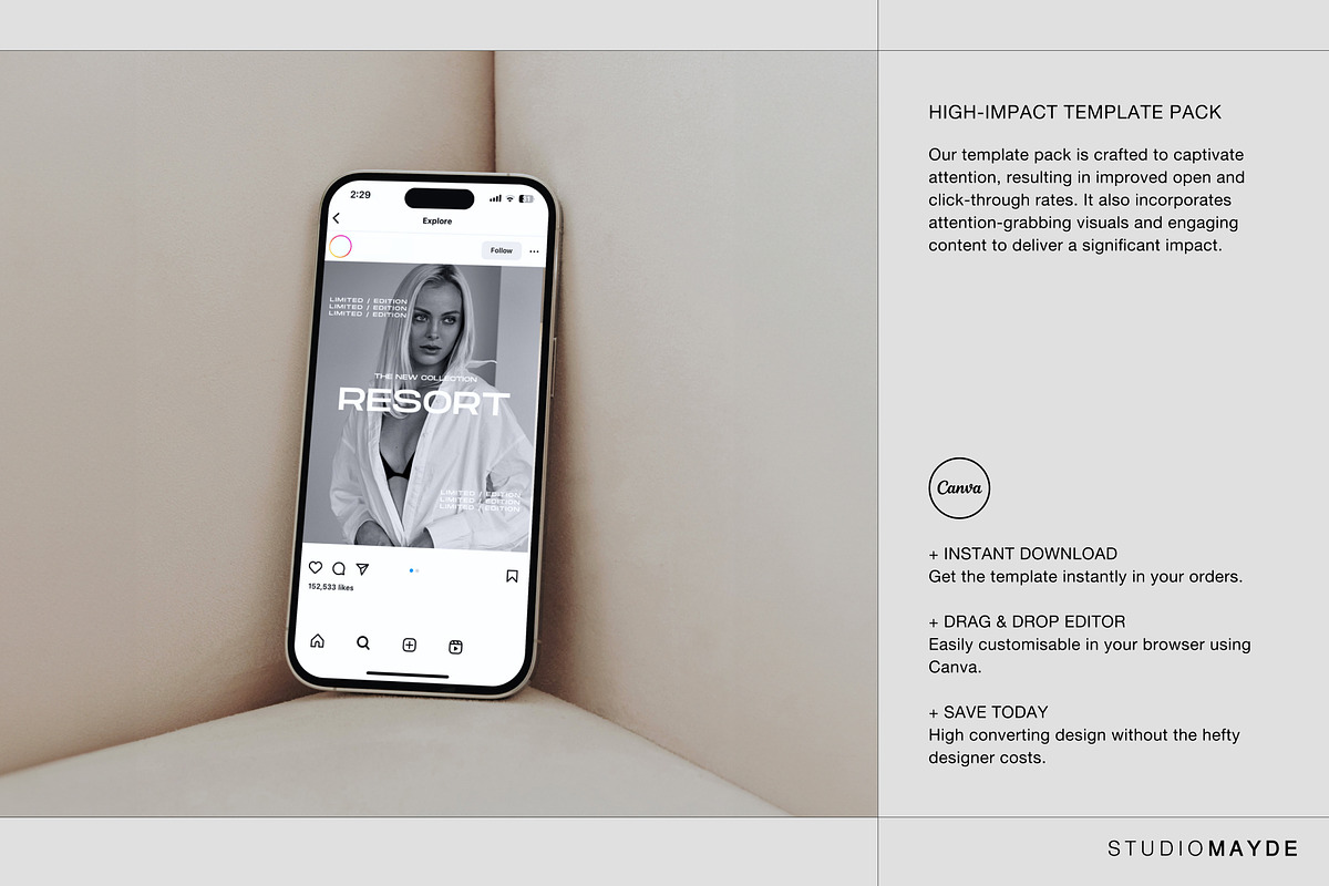 BERLIN | Social Media Post Pack, a Social Media Template by Studio Mayde (Photo 2 of 9)