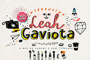 Leah Gaviota Script, a Script Font by BlueRobinDesignShop (Thumbnail 1 of 18)
