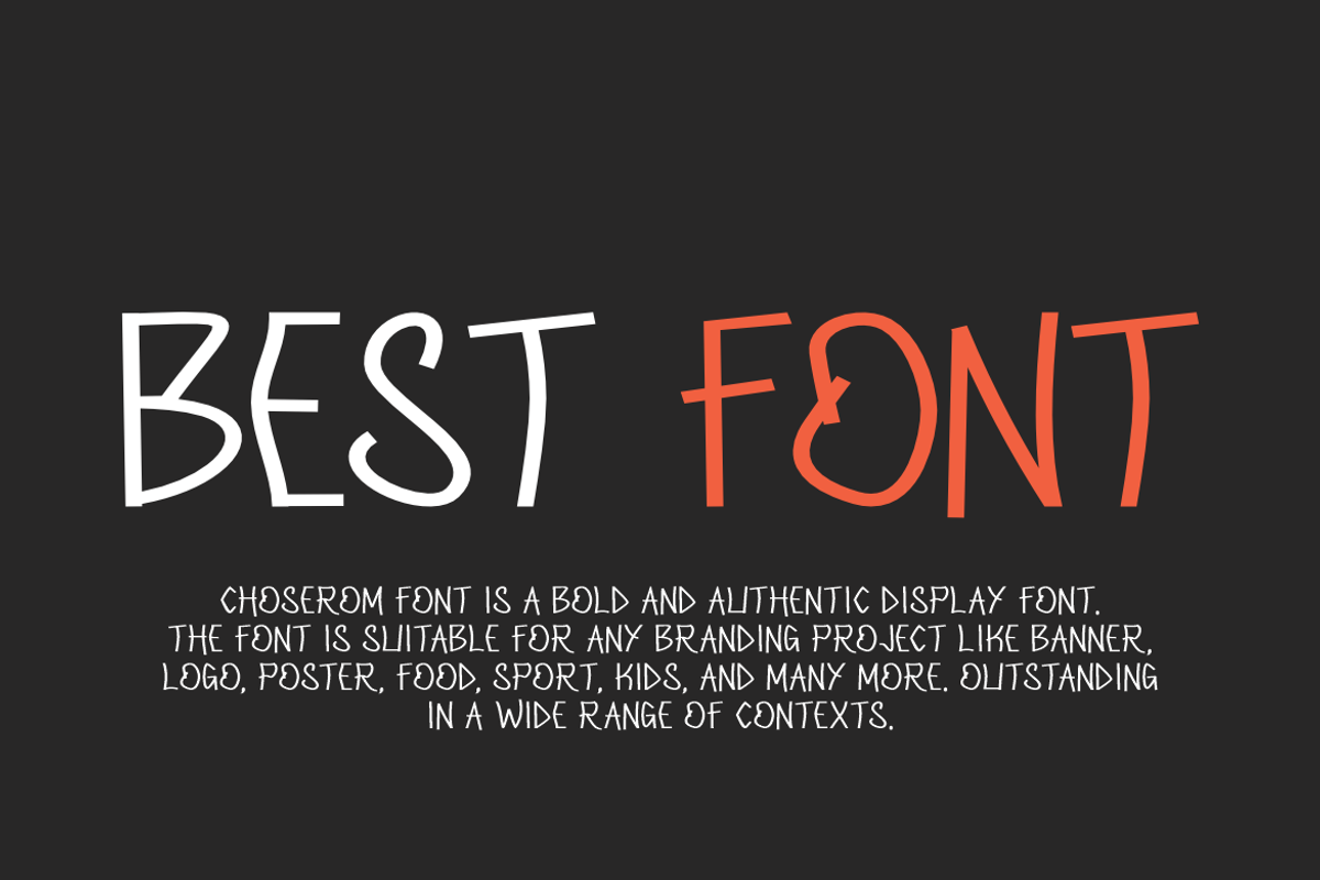 Choserom - Handwritten Font, a Handwritten Font by QR Design Studio (Photo 4 of 6)
