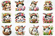 Easter day bunny peeking clipart, an Illustration by RobertsArt (Thumbnail 5 of 7)