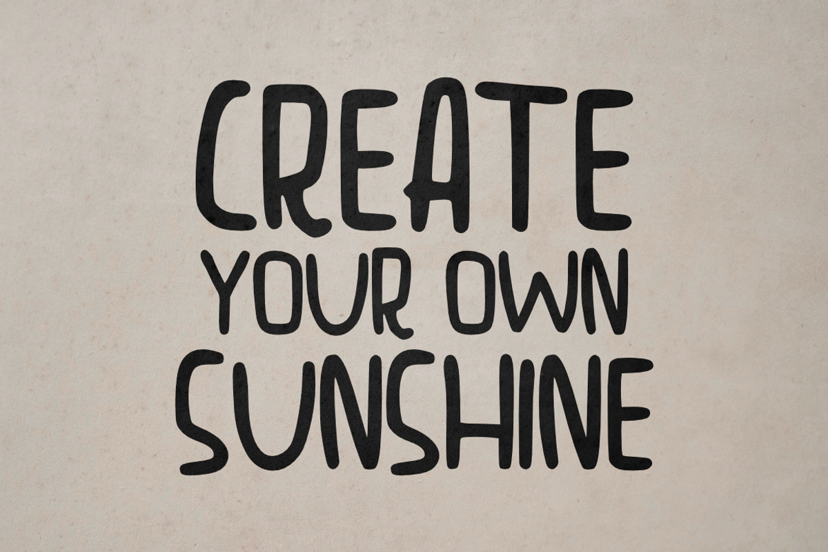 Simple Thing, a Sans Serif Font by YandiDesigns (Photo 3 of 4)