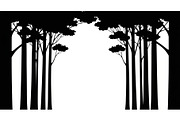 Forest Frame Silhouette SVG Bundle, an Illustration by jahid234 (Thumbnail 18 of 51)