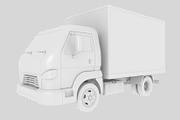 Box truck, a Cups & Container Mockup by iLexx (Thumbnail 2 of 3)