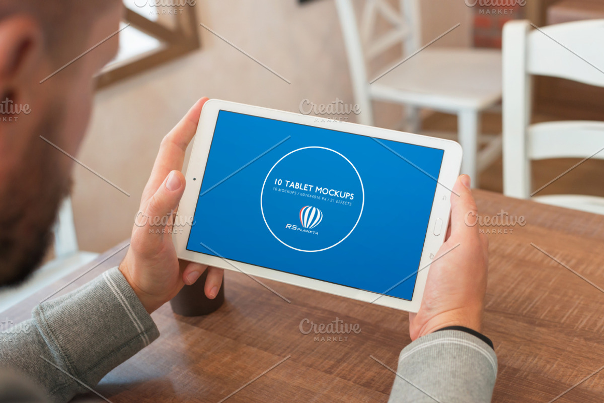 10 Tablet Mockups, an iPad Mockup by RSplaneta (Photo 8 of 8)