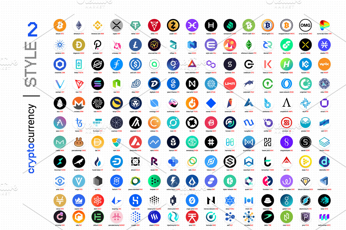 Crypto Currency Logos Bundle, a Branding & Logo Template by karnofff (Photo 4 of 13)