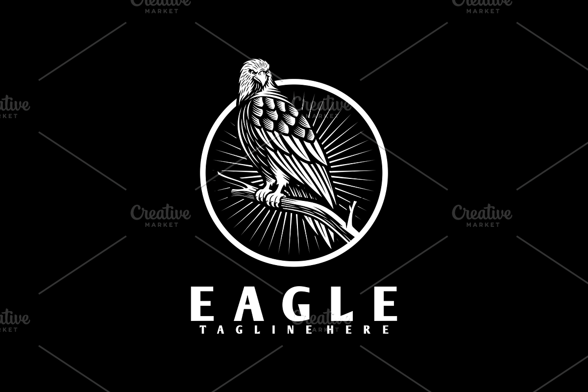 Eagle Vintage Logo, a Branding & Logo Template by VectorCrow (Photo 3 of 3)