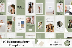 Green Instagram Story Templates