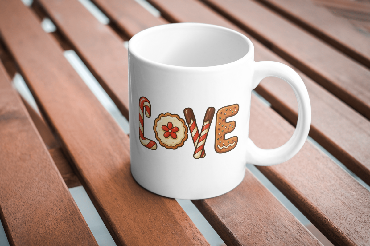 Gingerbread LOVE Christmas PNG, a Seasonal Illustration by Smillyy Threads (Photo 3 of 6)