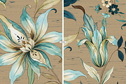 BOTANICAL CHINTZ_ WATERCOLOR PATTERN, a Pattern Graphic by YARROO (Thumbnail 10 of 13)