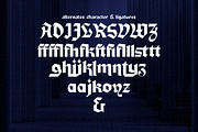 Black Magma Modern Blackletter, a Blackletter Font by Letterhend Studio (Thumbnail 10 of 10)