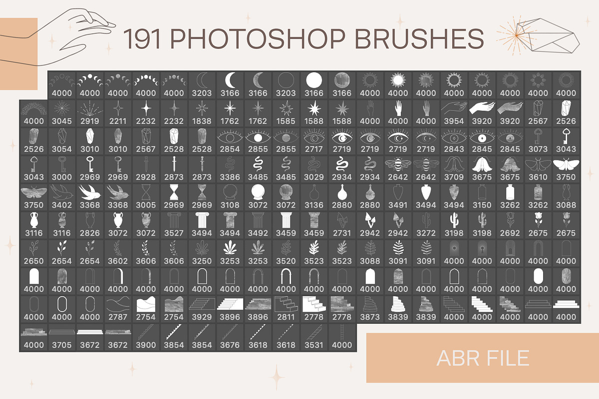 Mystical Stamp Brushes for Procreate, a Brush Add-On by NinaFedorova (Photo 6 of 7)