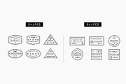 45 Passport Stamp Icons - Travel, an Outline Icon by Hatch Design Workshop (Thumbnail 4 of 10)