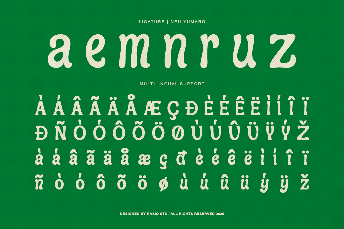 Aveloin Groovy Bold Display Font, a Serif Font by Rasio Studio (Photo 3 of 10)