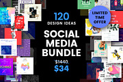 Social Media Template Bundle Sale, a Social Media Template by Amber Graphics (Thumbnail 1 of 6)