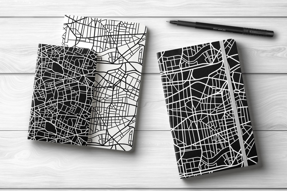 Map Pattern Set, a Pattern Graphic by Franzi draws (Photo 3 of 5)
