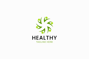 Healthy People Body Fit Logo Concept, a Branding & Logo Template by Signatoro