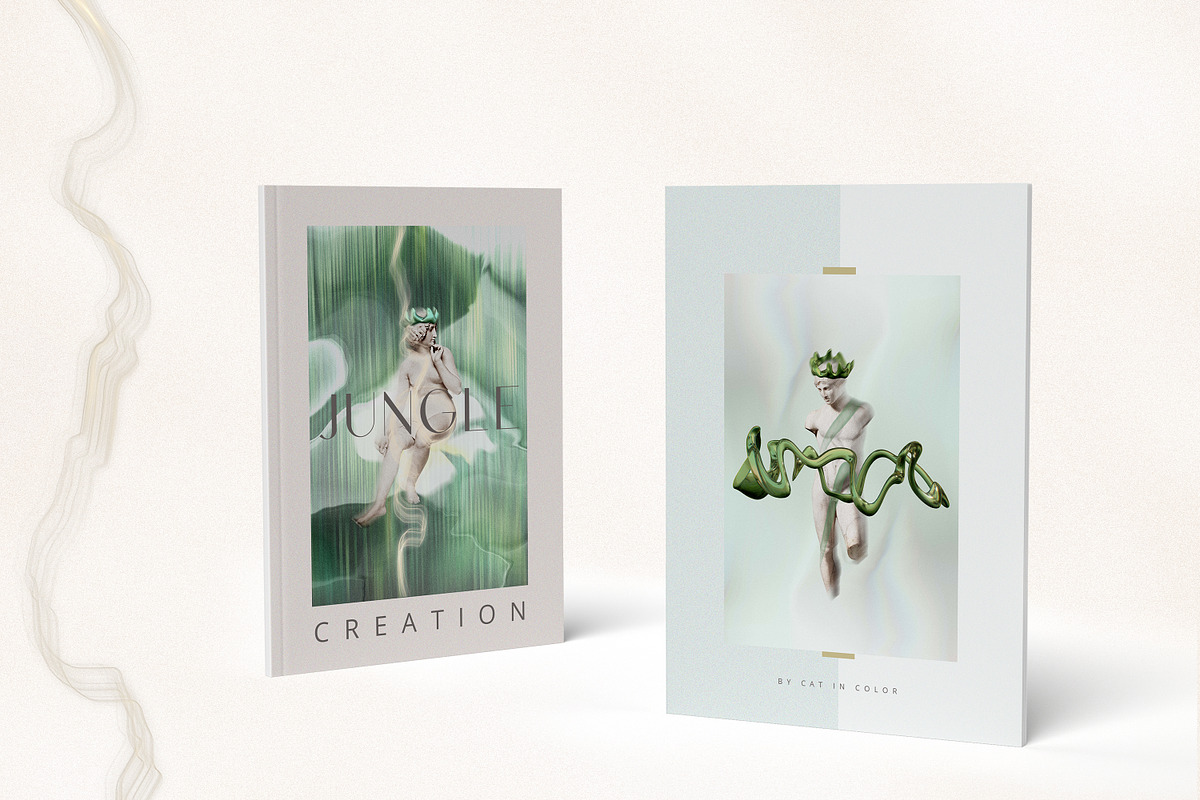 Jungle Creation Gradients 3D Shapes, an Object Graphic by Cat In Colour (Photo 2 of 19)