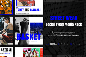 Street Wear - Social swag media pack