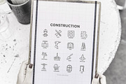 Construction | 16 Thin Line Icons, an Outline Icon by Alex Blogoodf (Thumbnail 10 of 11)