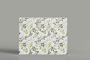 Olive Green Leaves Seamless Pattern, a Pattern Graphic by BrushstrokeArtGB (Thumbnail 7 of 11)