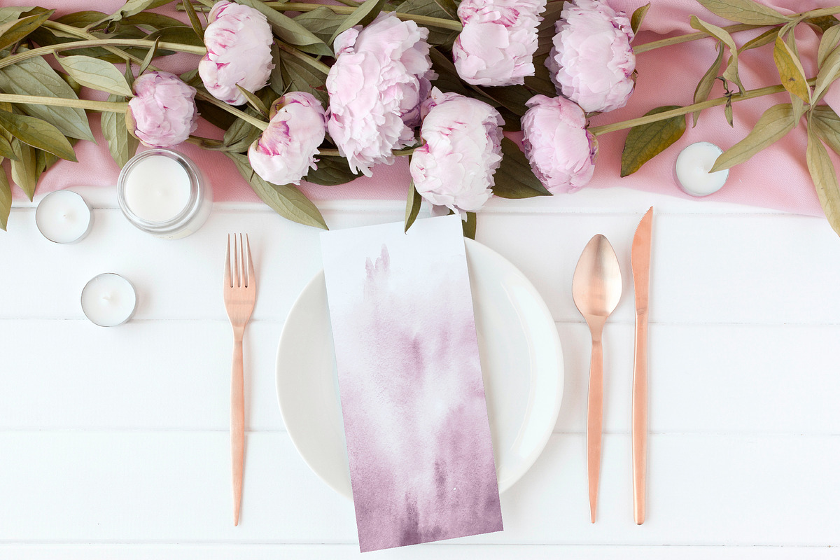 lilac ombre watercolor, a Texture Graphic by GraphicRain (Photo 4 of 6)